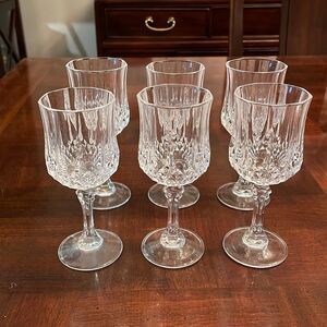 Cristal D'Arques Sweet Wine Port Wine Bar Glasses 6 oz. Crystal Longchamp